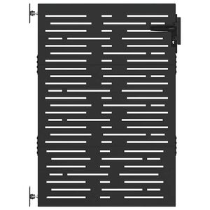 vidaXL Gartentor 85x125 cm Cortenstahl Quadratisches Design