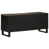 vidaXL TV-Schrank Schwarz 105x33x46 cm Massivholz Mango
