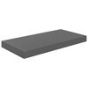 vidaXL Schweberegale 2 Stk. Hochglanz-Grau 50x23x3,8 cm MDF