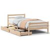 vidaXL Massivholzbett ohne Matratze 90x200 Kiefernholz