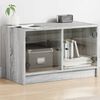 vidaXL TV-Schrank mit Glast&uuml;ren Grau Sonoma 68x37x42 cm