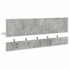 vidaXL Wandmontierter nachttisch mit Regal Beton Grau 90 x 15 x 36 cm