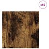 vidaXL Dekoplatten 50 pcs Ger&auml;ucherte Eiche 30 x 30 x 0,27 cm