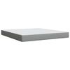vidaXL Boxspringbett mit Matratze Hellgrau 180x200 cm Stoff