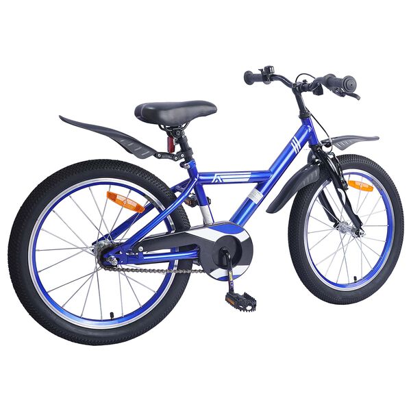vidaXL Kinderfahrrad 18 Zoll f&uuml;r 5-7 Jahre alt Dunkelblau