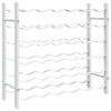 vidaXL Weinregal f&uuml;r 36 Flaschen Wei&szlig; Metall