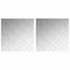 vidaXL Treppe Tritt 2 stk. 50 x 50 cm Silber Aluminium Quadratisch