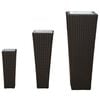 vidaXL Set f&uuml;r Outdoor 3 pcs Schwarz Metall