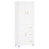 vidaXL Highboard Wei&szlig; 69,5x34x180 cm Holzwerkstoff
