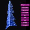 vidaXL Weihnachtsbaum mit 160 LEDs Blau 150 cm Acryl