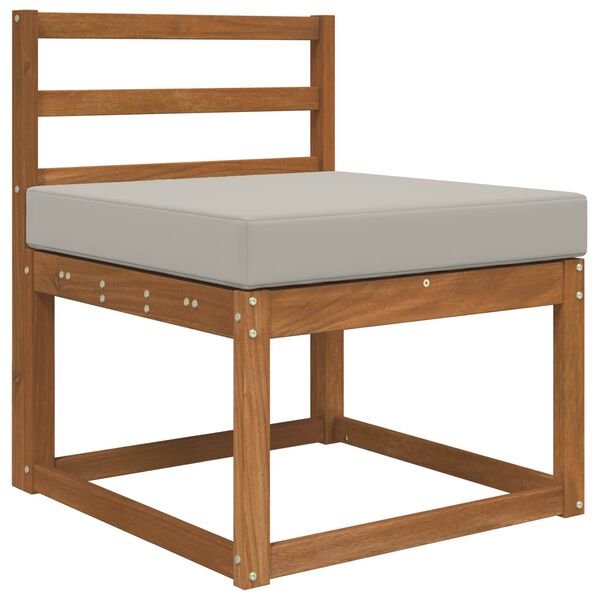 vidaXL Sofakissen f&uuml;r drau&szlig;en Grau 60 x 60 x 8 cm Polyester