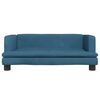 vidaXL Hundebett Blau 80x45x30 cm Samt