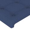 vidaXL Kopfteil mit Ohren Blau 147x16x118/128 cm Stoff
