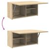 vidaXL Bad-Wandschrank Sonoma-Eiche 60x25x30 cm Holzwerkstoff