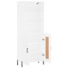 vidaXL Highboard Wei&szlig; 69,5x34x180 cm Holzwerkstoff