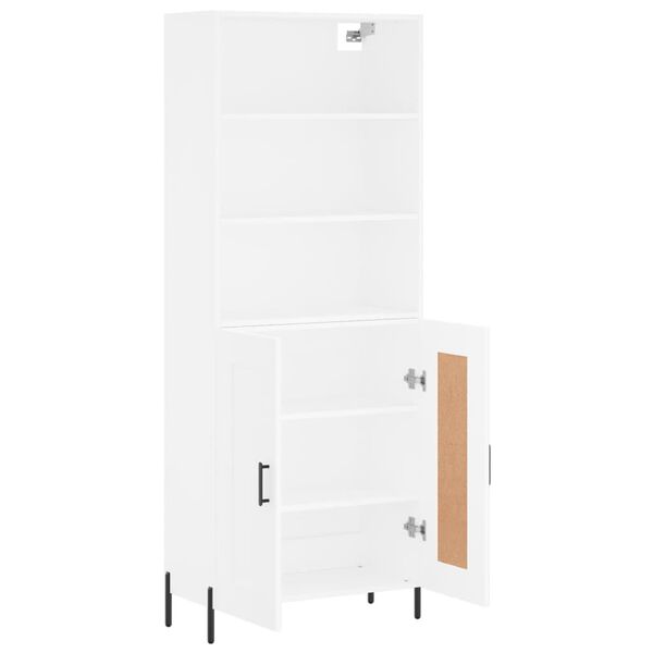 vidaXL Highboard Wei&szlig; 69,5x34x180 cm Holzwerkstoff