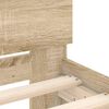 vidaXL Bettgestell ohne Matratze mit Kopfteil Sonoma-Eiche 90x200 cm