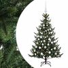 vidaXL K&uuml;nstlicher Weihnachtsbaum mit Weihnachtskugel 120 cm 150 LEDs