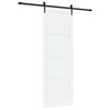 vidaXL Schiebet&uuml;r ORKDAL Wei&szlig; und Schwarz 83 x 232 cm