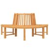 vidaXL Baumb&auml;nke 2 Stk. Halbrund &Oslash;201 cm Massivholz Teak