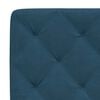 vidaXL Bett mit Matratze Blau 80x200 cm Samt