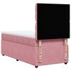vidaXL Boxspringbett mit Matratze Rosa 90x200 cm Samt