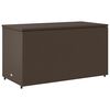 vidaXL Gartenschrank Braun 110x55x60,5 cm Poly Rattan