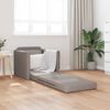 vidaXL Schlafsofa 60cm Taupe Stoff