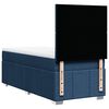 vidaXL Boxspringbett mit Matratze Blau 90x200 cm Stoff