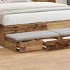 vidaXL Bettschubladen Altholz 150 x 36,5 x 16,5 cm Holzwerkstoff