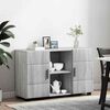 vidaXL Sideboard Graues Sonoma 88,5 x 30,5 x 55,5 cm Holzwerkstoff