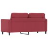 vidaXL 2-Sitzer-Sofa Weinrot 140 cm Kunstleder