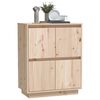 vidaXL Sideboard 60x34x75 cm Massivholz Kiefer
