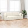 vidaXL Boden-Sofa-Bett 200cm Creme Samt