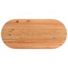 vidaXL Esstisch Hellbraun 220x100x74 cm Massivholz Eiche Oval