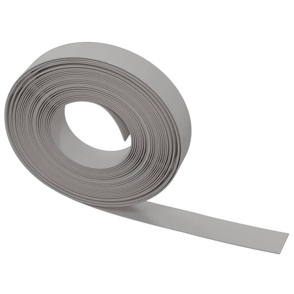 vidaXL Rasenkanten 4 Stk. Grau 10 m 10 cm Polyethylen