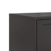 vidaXL TV-Schrank Schwarz 68x39x60,5 cm Stahl