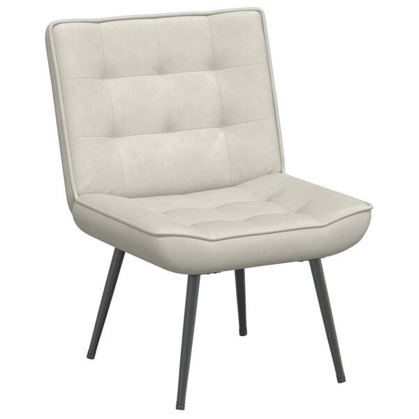 vidaXL Relaxsessel Creme 64x74x84 cm Samt