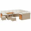 vidaXL Gartensofa-set mit Kissen 12 pcs Beige und Creme