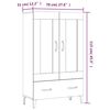 vidaXL Highboard Sonoma-Eiche 70x31x115 cm Holzwerkstoff