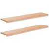 vidaXL Treppenstufen 2 stk. 110 x 25 x 2 cm Natur Massivholz Buche