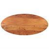 vidaXL Tischplatte 120x60x3,8 cm Oval Massivholz Akazie