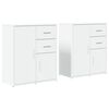 vidaXL Sideboards 2 Stk. Wei&szlig; 60x31x70 cm Holzwerkstoff