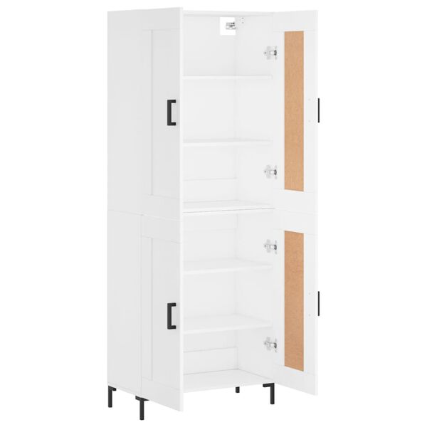 vidaXL Highboard Wei&szlig; 69,5x34x180 cm Holzwerkstoff