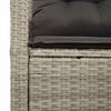 vidaXL Garten-Sofa mit Kissen 120 x 62 x 69 cm Poly-Rattan