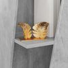 vidaXL Seitenregal Beton Grau 33 x 32 x 70,5 cm Holzwerkstoff