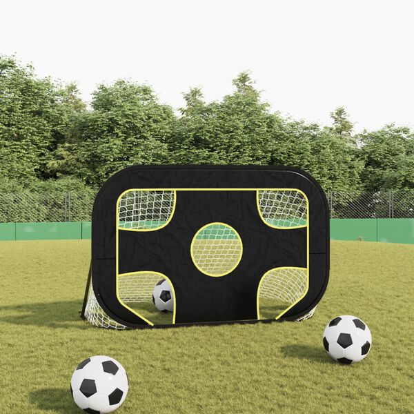 vidaXL Fu&szlig;balltor mit Torwand 120x80x80 cm Polyester