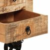 vidaXL Couchtisch Raues Mangoholz 70x70x40 cm