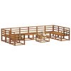 vidaXL Outdoor-Sofagarnitur 11 pcs Natur Massivholz Akazie