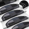 vidaXL Stufenmatten Selbstklebend 5 Stk. 65x21x4 cm Schwarz Grau